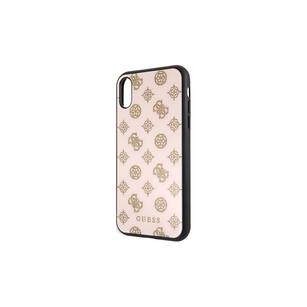 Hurtownia GSM - Etui Guess GUHCI61TGGPLP Apple iPhone XR jasnoróżowy/light pink hard case Peony G Double Layer Glitter - GUE069PNK - {ean13} - Hurt