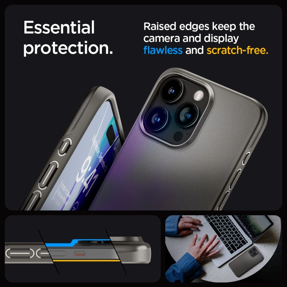 Hurtownia GSM - Case Spigen Thin Fit Apple iPhone 15 Pro Max Gunmetal - SPN3156 - {ean13} - Hurt