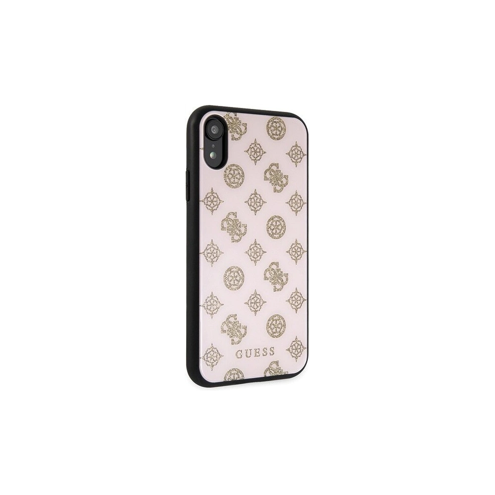 Hurtownia GSM - Etui Guess GUHCI61TGGPLP Apple iPhone XR jasnoróżowy/light pink hard case Peony G Double Layer Glitter - GUE069PNK - {ean13} - Hurt