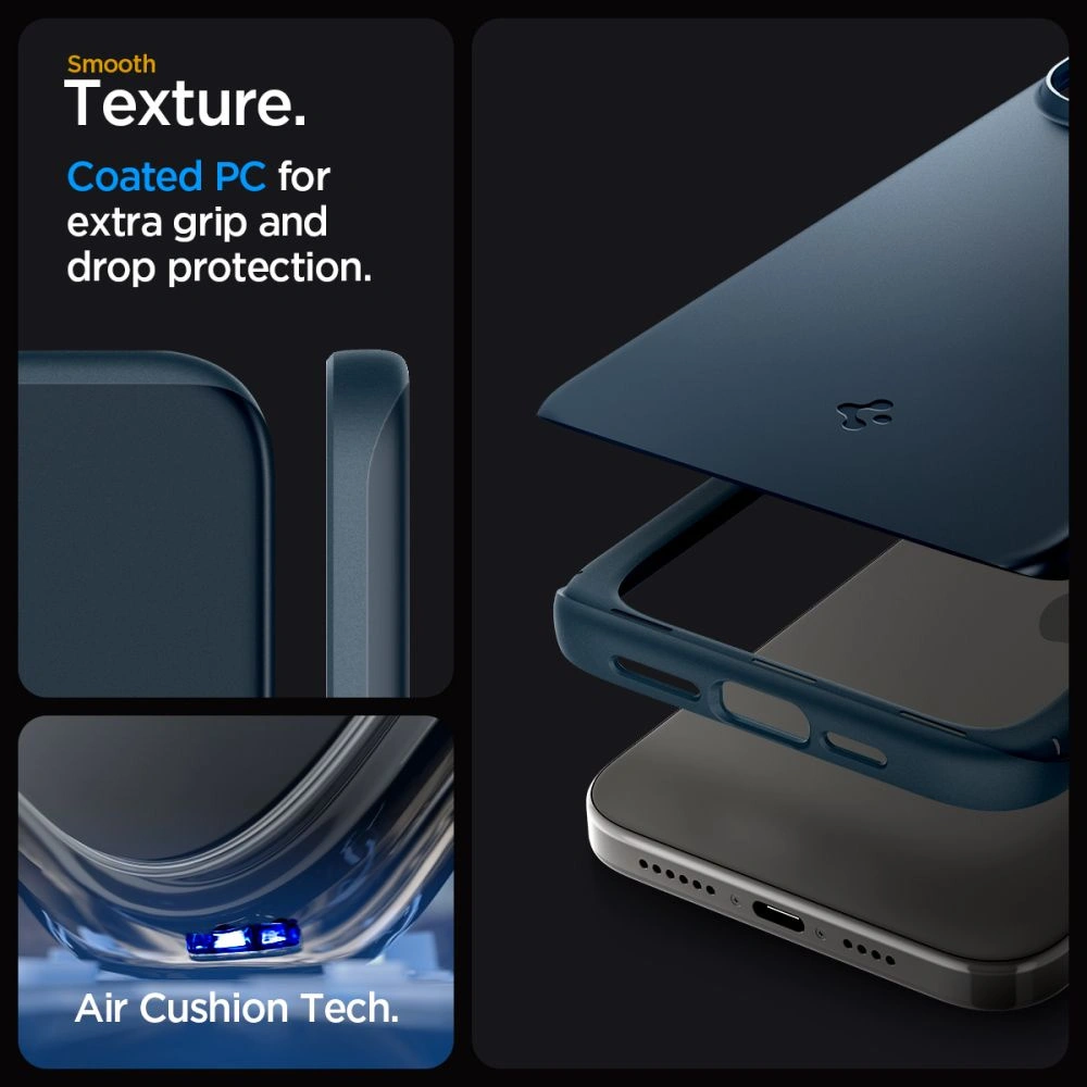 Wholesale Spigen Thin Fit Apple iPhone 15 Pro Max Metal Slate - SPN3157 - {ean13} - Hurt