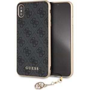 Hurtownia GSM - Case Guess GUHCI65GF4GGR Apple iPhone XS Max grau/hard case 4G Charms Collection - GUE071GRY - {ean13} - Hurt
