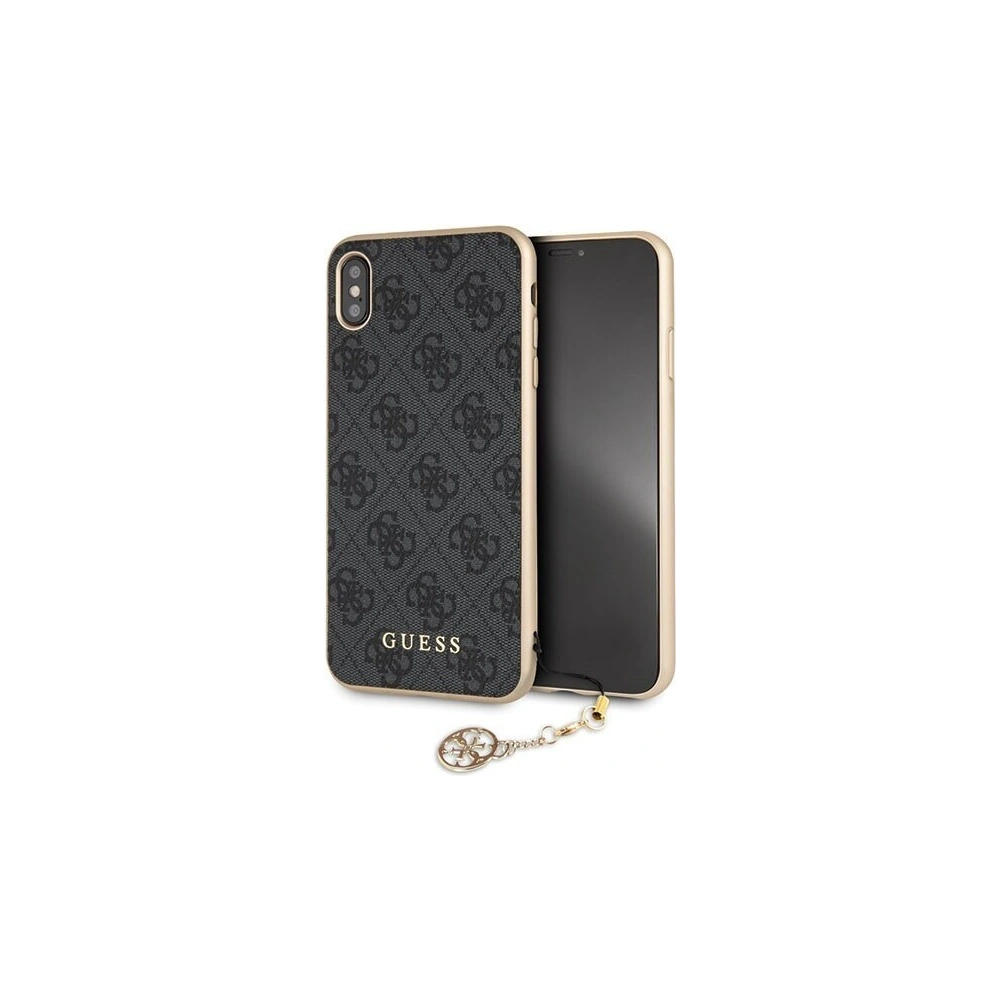 Hurtownia GSM - Etui Guess GUHCI65GF4GGR Apple iPhone XS Max šedé/hard case 4G Charms Collection - GUE071GRY - {ean13} - Hurt