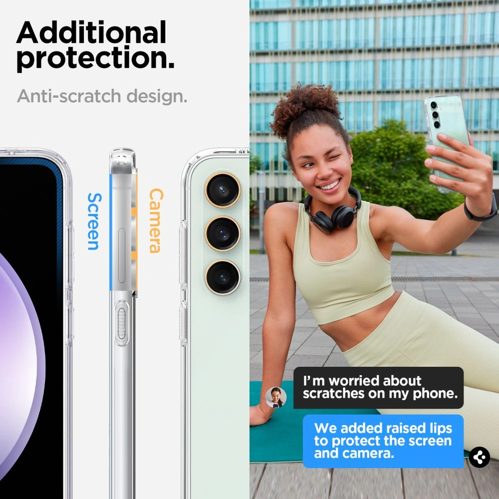 Hurtownia GSM - Etui Spigen Liquid Crystal Samsung Galaxy S23 FE Crystal Clear - SPN3160 - {ean13} - Hurt