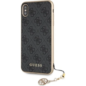 Hurtownia GSM - Case Guess GUHCI65GF4GGR Apple iPhone XS Max grau/hard case 4G Charms Collection - GUE071GRY - {ean13} - Hurt