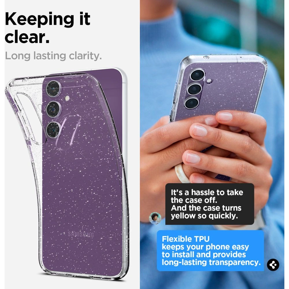 Hurtownia GSM - Etui Spigen Liquid Crystal Samsung Galaxy S23 FE Glitter Crystal - SPN3161 - {ean13} - Hurt