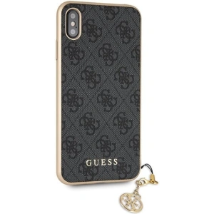Hurtownia GSM - Case Guess GUHCI65GF4GGR Apple iPhone XS Max grau/hard case 4G Charms Collection - GUE071GRY - {ean13} - Hurt