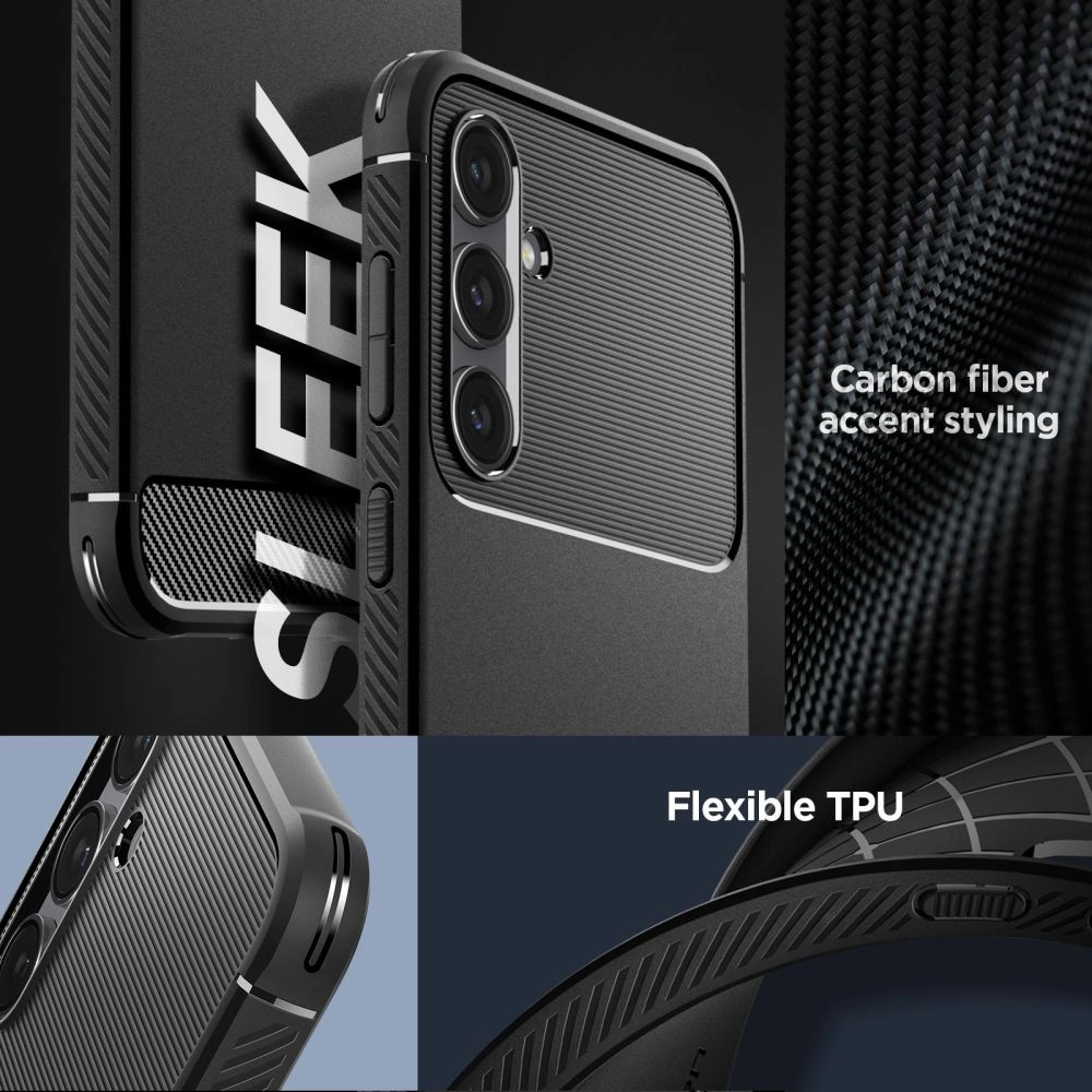 Hurtownia GSM - Case Spigen Rugged Armor Samsung Galaxy S23 FE Matt Schwarz - SPN3162 - {ean13} - Hurt