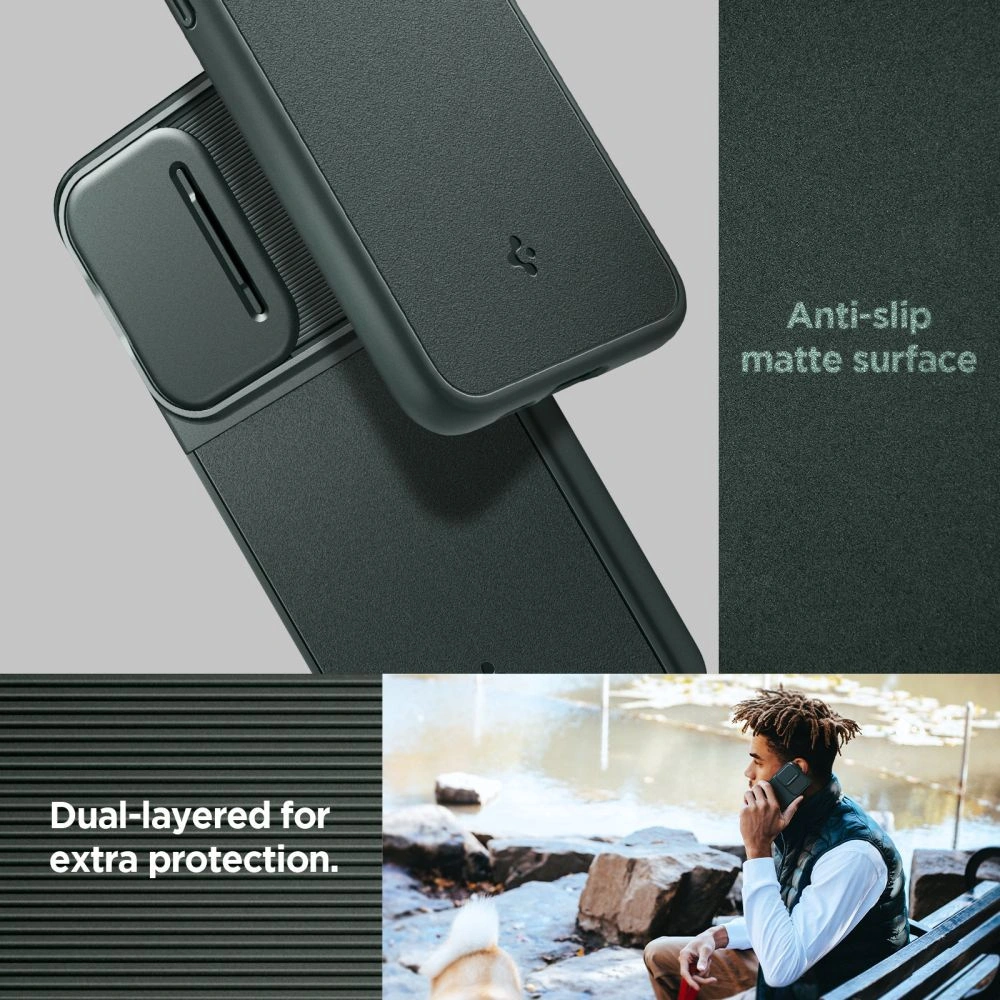 Hurtownia GSM - Etui Spigen Optik Armor Samsung Galaxy S23 FE Abyss Green - SPN3166 - {ean13} - Hurt