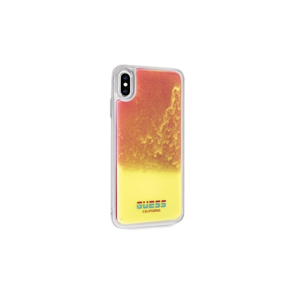 Hurtownia GSM - Etui Guess GUHCI65GLCPI Apple iPhone XS Max růžové/pink tvrdé pouzdro California Glow in the dark - GUE072PNK - {ean13} - Hurt