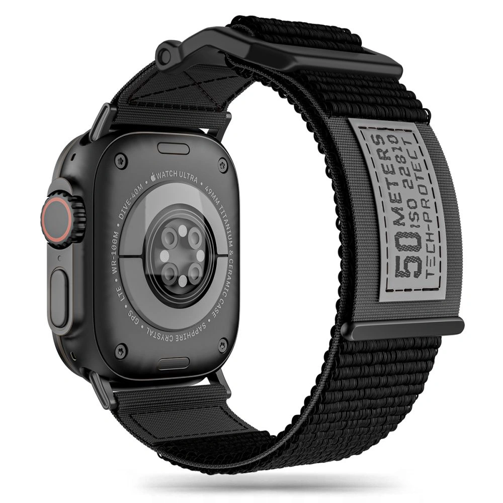 Hurtownia GSM - Pasek Tech-protect Scout Apple Watch 4/5/6/7/SE/8/9/Ultra 44/45/49mm Černý - THP2376 - {ean13} - Hurt