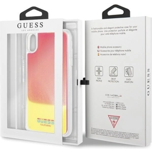 Hurtownia GSM - Case Guess GUHCI65GLCPI Apple iPhone XS Max rosa/pink Hartschale California Glow im Dunkeln - GUE072PNK - {ean13} - Hurt