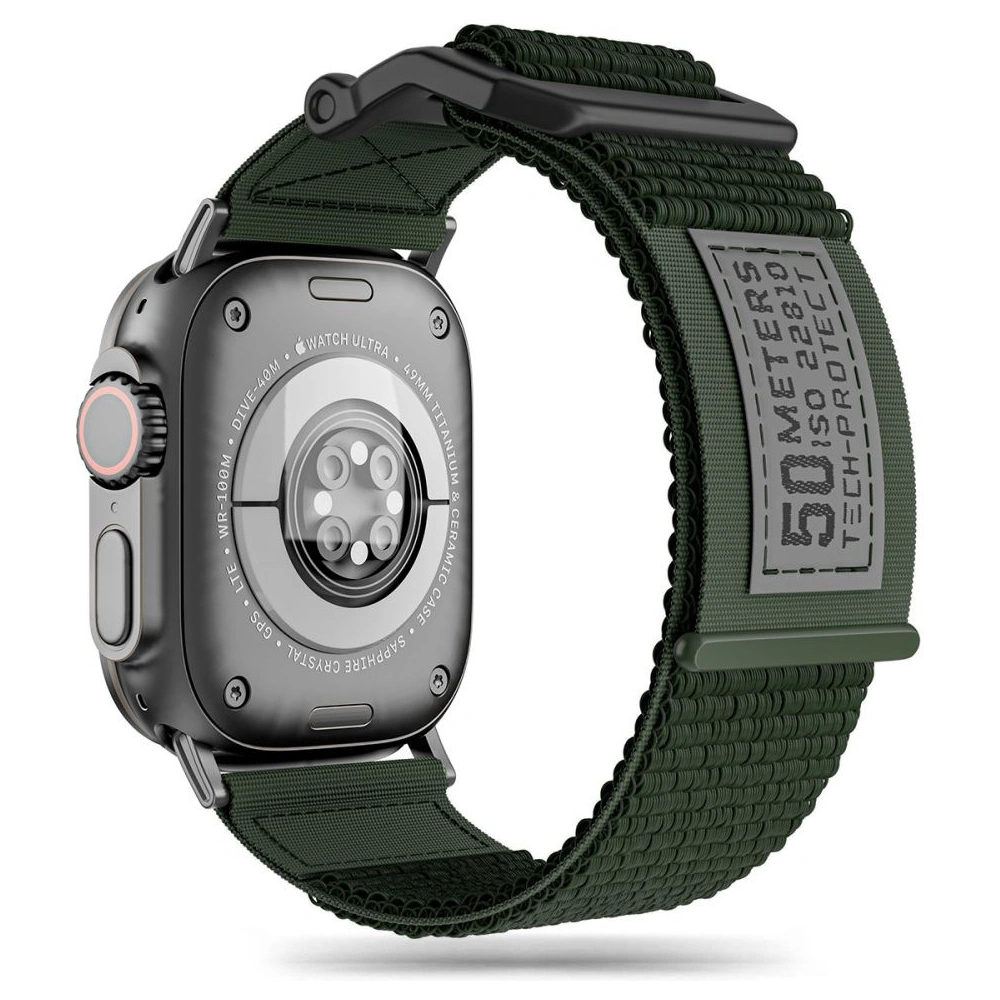 Wholesale Tech-protect Scout strap Apple Watch 4/5/6/7/SE/8/9/Ultra 44/45/49mm Military Green - THP2378 - {ean13} - Hurt