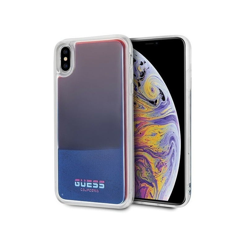 Guess Distributor - 3700740448953 - GUE073RED - Guess GUHCI65GLCRE iPhone Xs Max red hard case California Glow in the dark - B2B homescreen