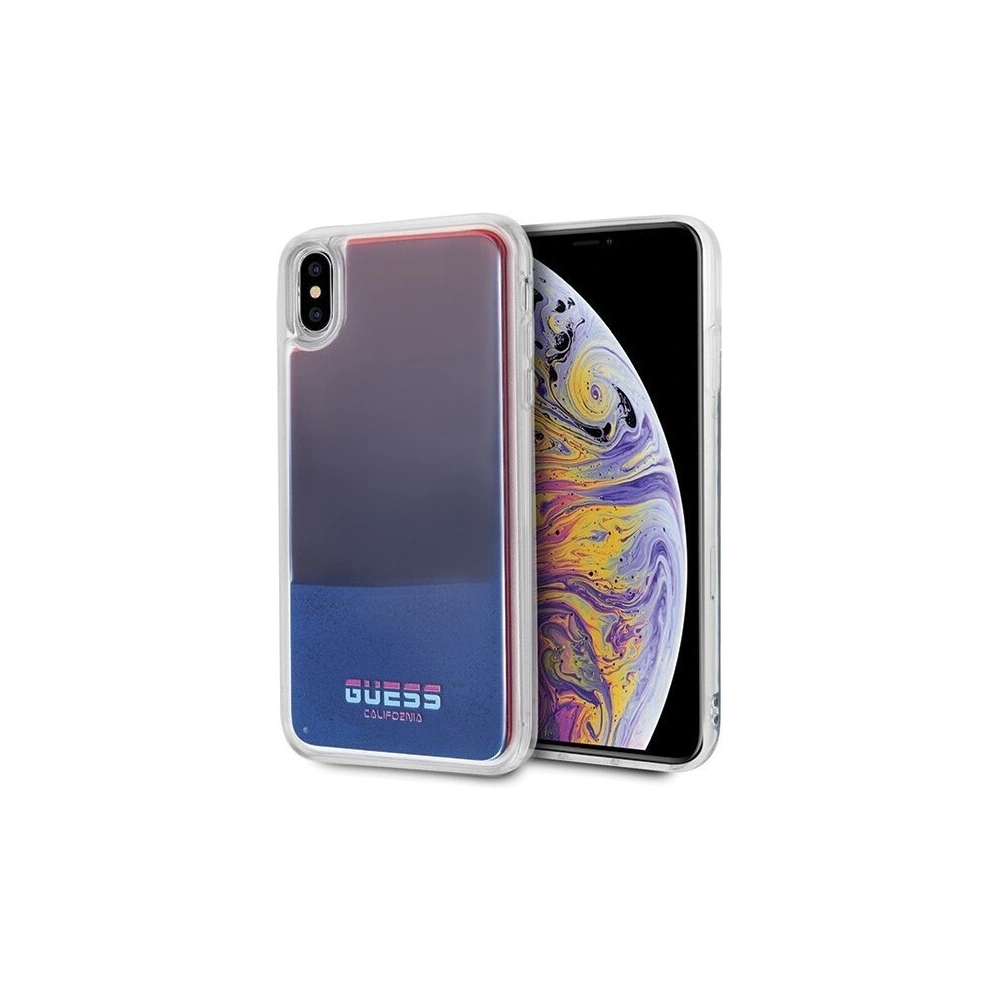 Hurtownia GSM - Etui Guess GUHCI65GLCRE Apple iPhone XS Max červené/hard case California Glow in the dark - GUE073RED - {ean13} - Hurt