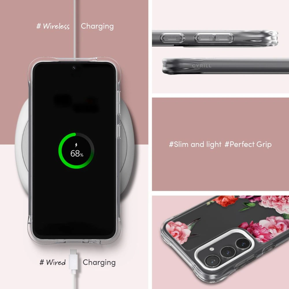 Hurtownia GSM - Etui Spigen Cyrill Cecile Samsung Galaxy S23 FE Rózsaszín Virágos - SPN3173 - {ean13} - Hurt