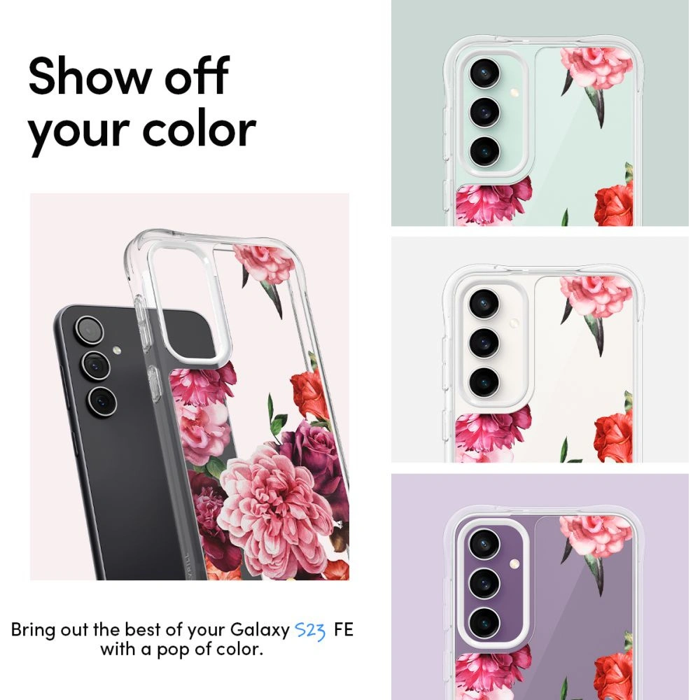 Hurtownia GSM - Etui Spigen Cyrill Cecile Samsung Galaxy S23 FE Rózsaszín Virágos - SPN3173 - {ean13} - Hurt