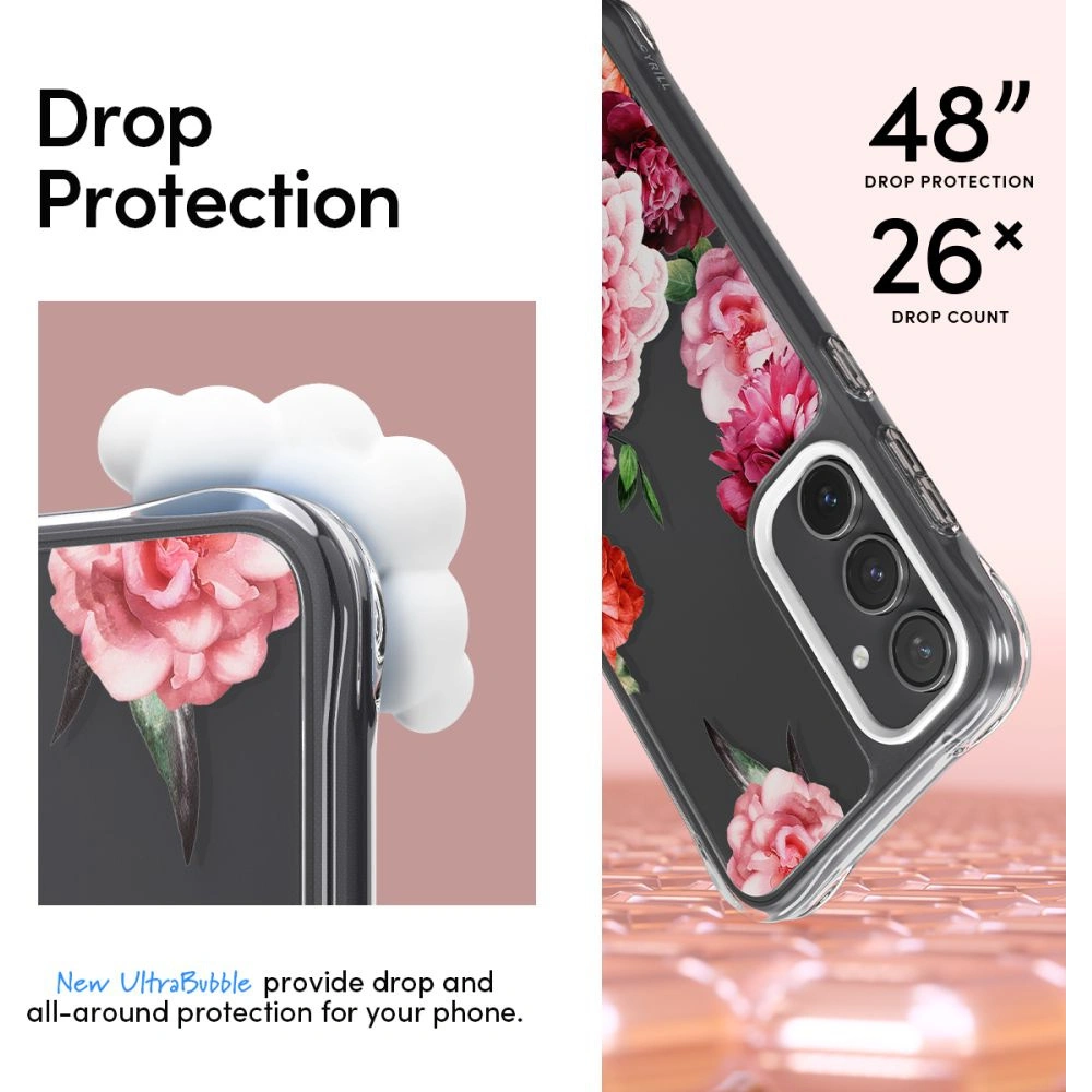 Hurtownia GSM - Etui Spigen Cyrill Cecile Samsung Galaxy S23 FE Rózsaszín Virágos - SPN3173 - {ean13} - Hurt