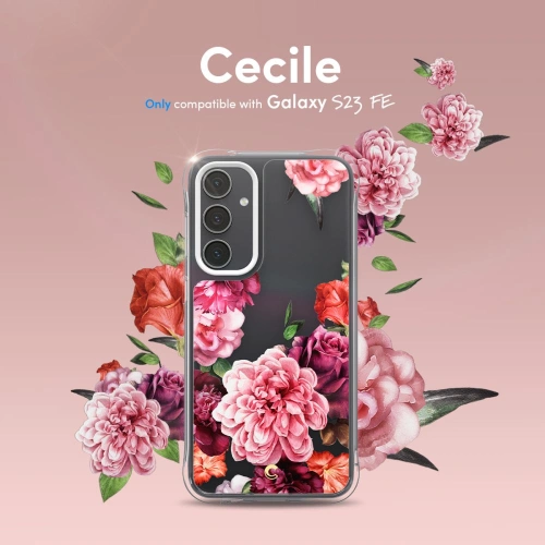 Etui Spigen Cyrill Cecile Samsung Galaxy S23 FE Rose Floral