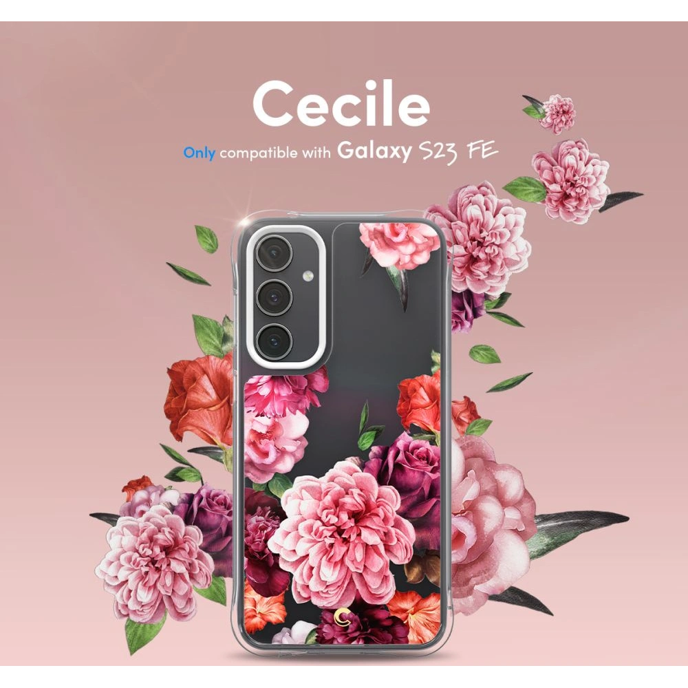 Hurtownia GSM - Etui Spigen Cyrill Cecile Samsung Galaxy S23 FE Rózsaszín Virágos - SPN3173 - {ean13} - Hurt