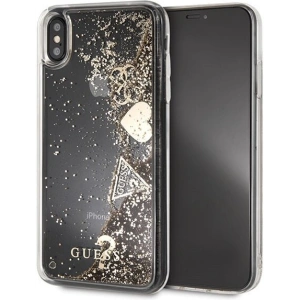 Hurtownia GSM - Case Guess GUHCI65GLHFLGO Apple iPhone XS Max gold/hart case Glitter Herzen - GUE074GLD - {ean13} - Hurt