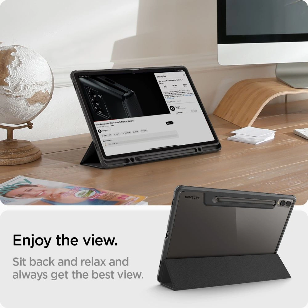Hurtownia GSM - Etui Spigen Ultra Hybrid Pro Samsung Galaxy Tab S9+ Plus Černá - SPN3174 - {ean13} - Hurt