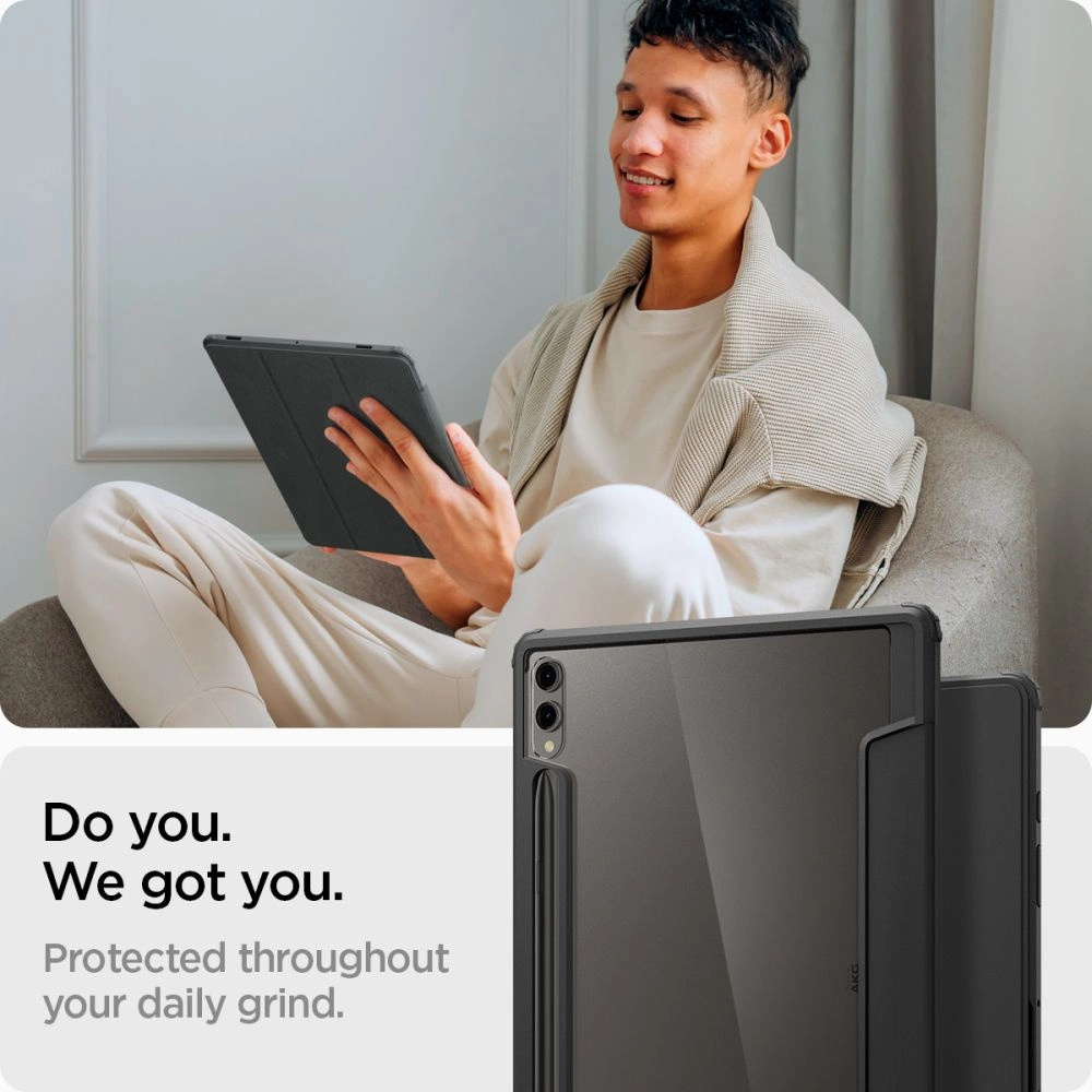 Hurtownia GSM - Etui Spigen Ultra Hybrid Pro Samsung Galaxy Tab S9+ Plus Černá - SPN3174 - {ean13} - Hurt