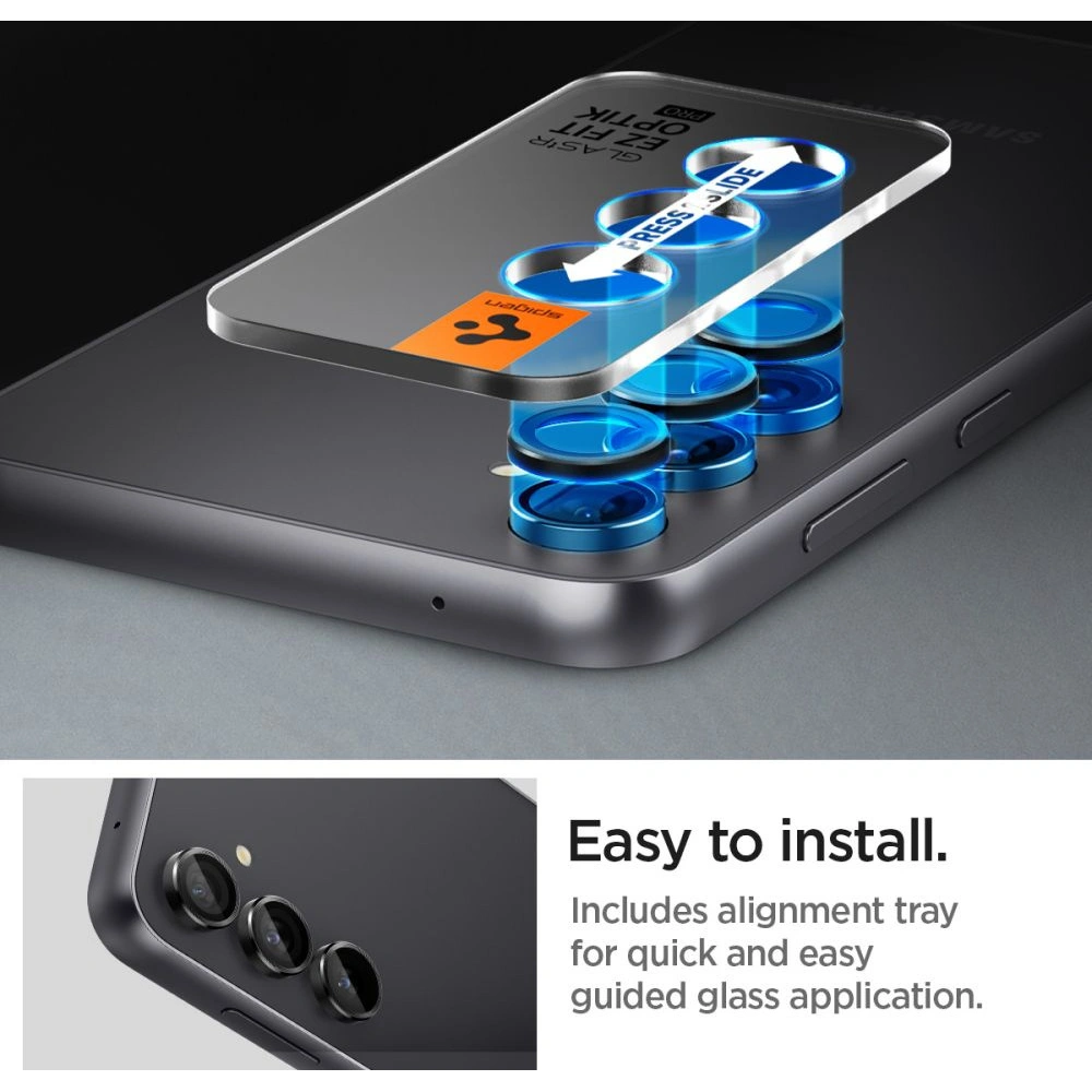 Wholesale Spigen Optik.tr ez Fit Camera Protector Samsung Galaxy S23 FE Black [2 PACK] - SPN3175 - {ean13} - Hurt