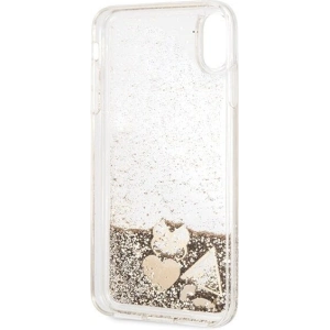Hurtownia GSM - Case Guess GUHCI65GLHFLGO Apple iPhone XS Max gold/hart case Glitter Herzen - GUE074GLD - {ean13} - Hurt