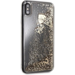 Hurtownia GSM - Case Guess GUHCI65GLHFLGO Apple iPhone XS Max gold/hart case Glitter Herzen - GUE074GLD - {ean13} - Hurt