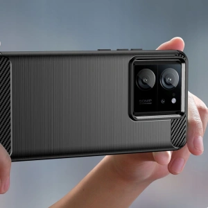 Etui Tech-protect TPUCarbon Xiaomi 13T / 13T Pro Black