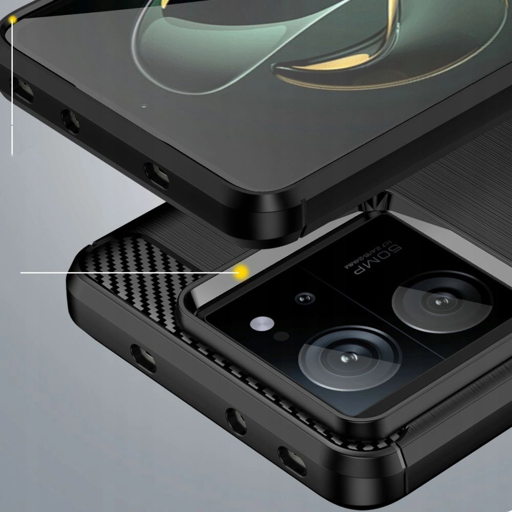Hurtownia GSM - Case Tech-protect TPUCarbon Xiaomi 13T / 13T Pro Schwarz - THP2381 - {ean13} - Hurt