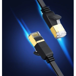 Hurtownia GSM - UGREEN Ethernet RJ45 Cat.7 STP LAN 10Gbps 3m fekete lapos hálózati kábel - UGR1749 - {ean13} - Hurt