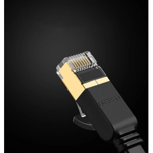 Hurtownia GSM - Płaski kabel sieciowy UGREEN Ethernet RJ45 Cat.7 STP LAN 10Gbps 3m czarny - UGR1749 - {ean13} - Hurt