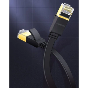 Hurtownia GSM - UGREEN Ethernet RJ45 Cat.7 STP LAN 10Gbps 3m fekete lapos hálózati kábel - UGR1749 - {ean13} - Hurt
