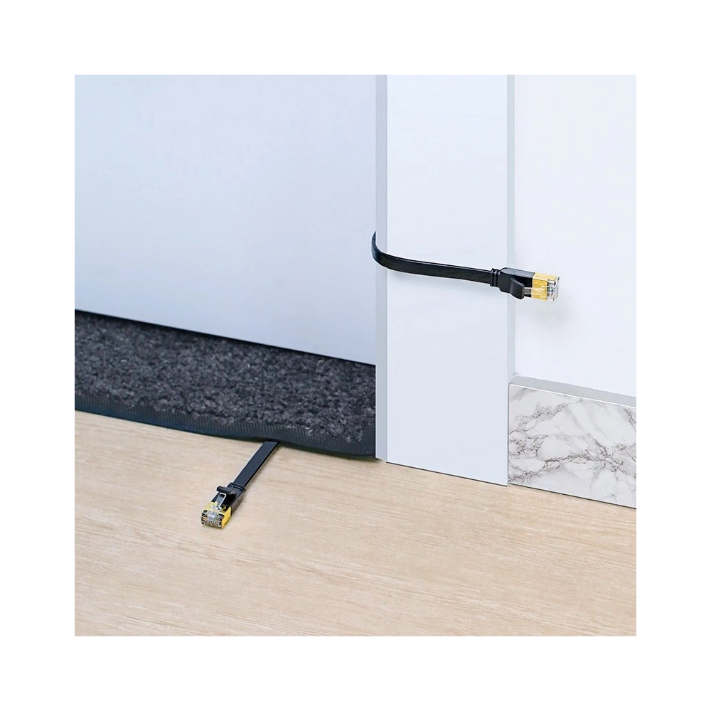 Hurtownia GSM - Flaches Netzwerkkabel UGREEN Ethernet RJ45 Cat.7 STP LAN 10Gbps 3m schwarz - UGR1749 - {ean13} - Hurt