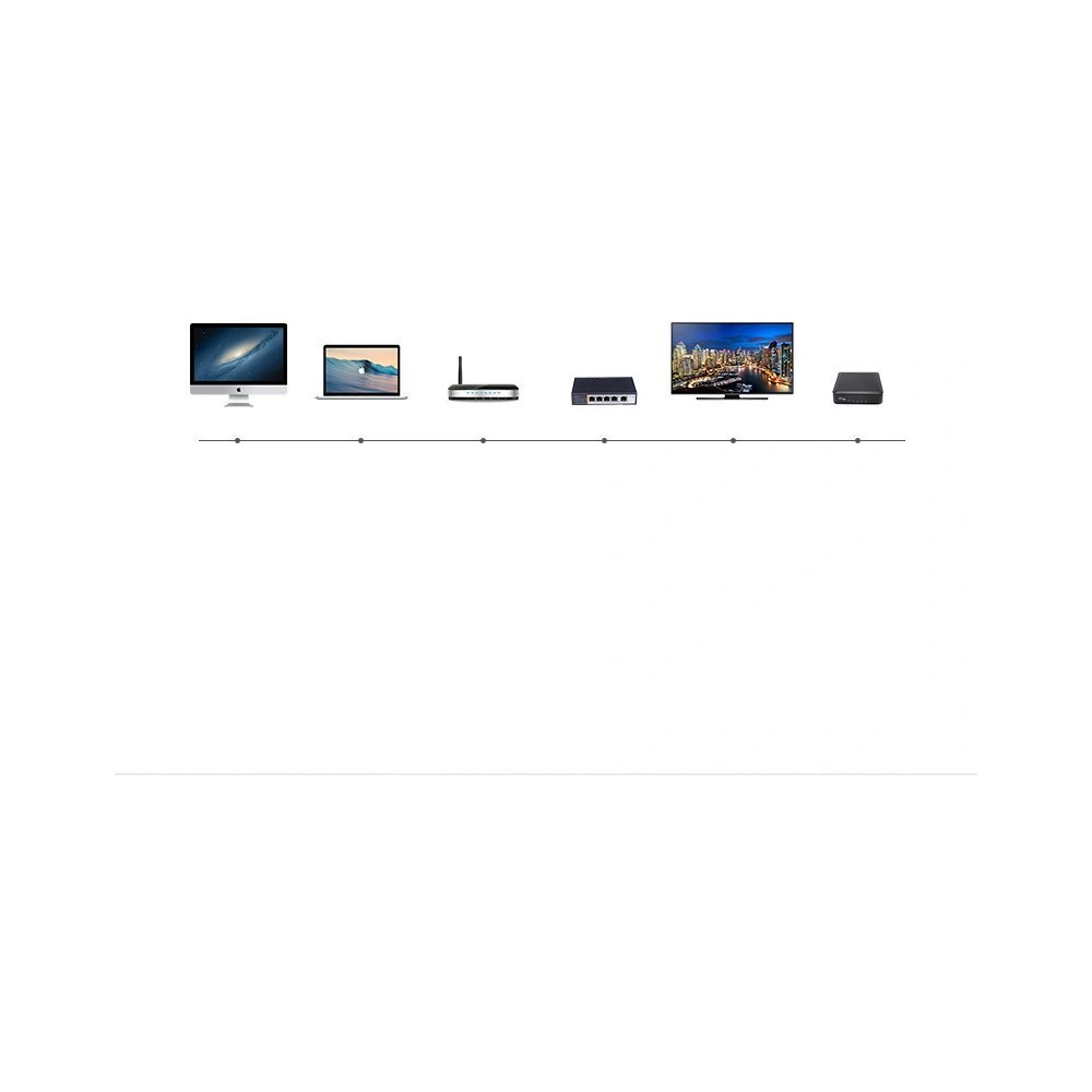 Hurtownia GSM - Flaches Netzwerkkabel UGREEN Ethernet RJ45 Cat.7 STP LAN 10Gbps 3m schwarz - UGR1749 - {ean13} - Hurt