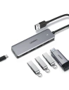 Hurtownia GSM - Adaptér UGREEN HUB USB-A / 4xUSB-A 3.2Gen1 s dalším napájecím portem micro USB šedý - UGR1750 - {ean13} - Hurt