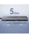 Wholesale UGREEN USB-A / 4xUSB-A 3.2Gen1 HUB with additional micro USB power port grey - UGR1750 - {ean13} - Hurt