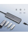 Hurtownia GSM - Adaptér UGREEN HUB USB-A / 4xUSB-A 3.2Gen1 s dalším napájecím portem micro USB šedý - UGR1750 - {ean13} - Hurt