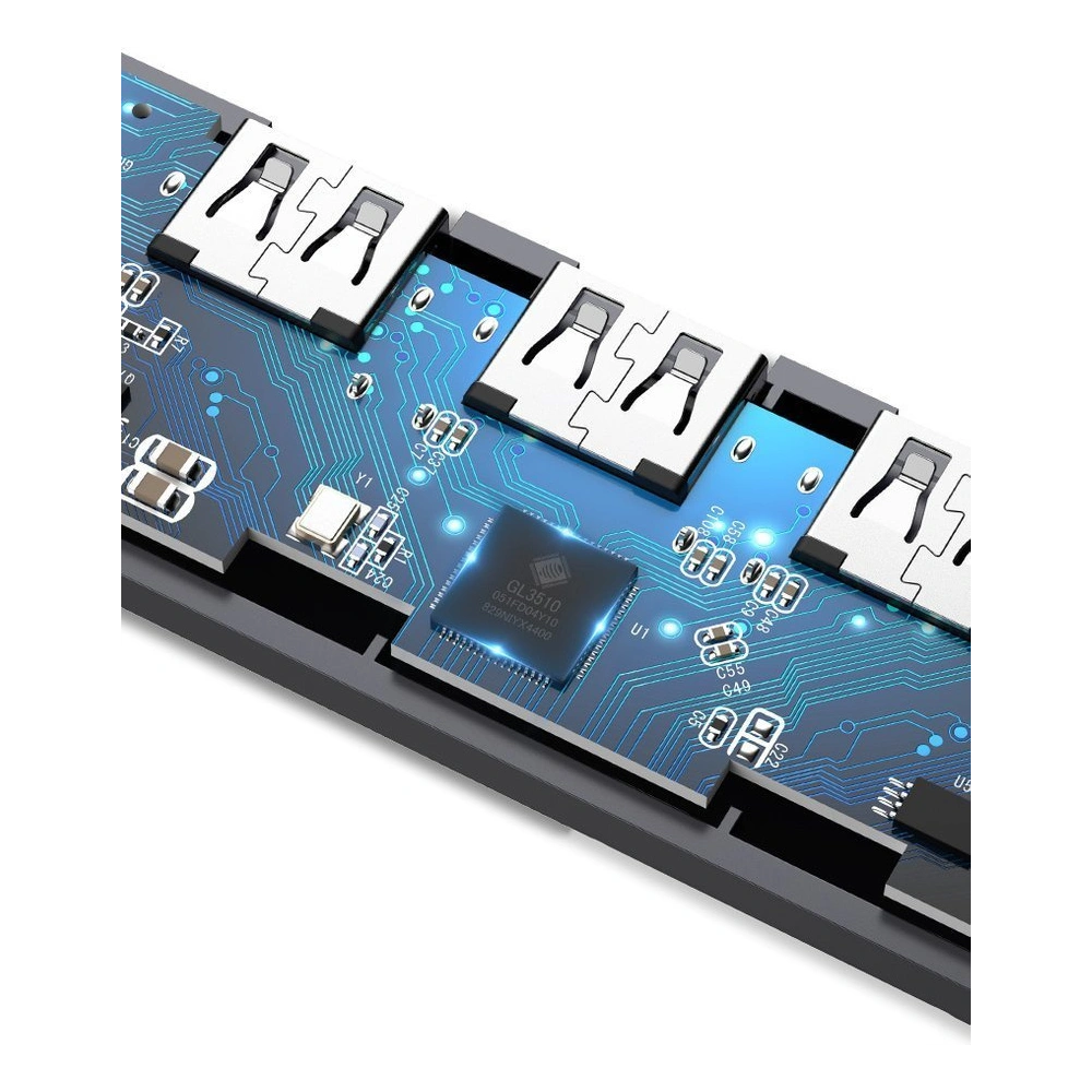 Hurtownia GSM - Adaptér UGREEN HUB USB-A / 4xUSB-A 3.2Gen1 s dalším napájecím portem micro USB šedý - UGR1750 - {ean13} - Hurt