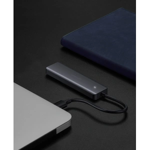 Hurtownia GSM - Adapter UGREEN HUB USB-A / 4xUSB-A 3.2Gen1 z dodatkowym portem zasilania micro USB szary - UGR1750 - {ean13} - Hurt