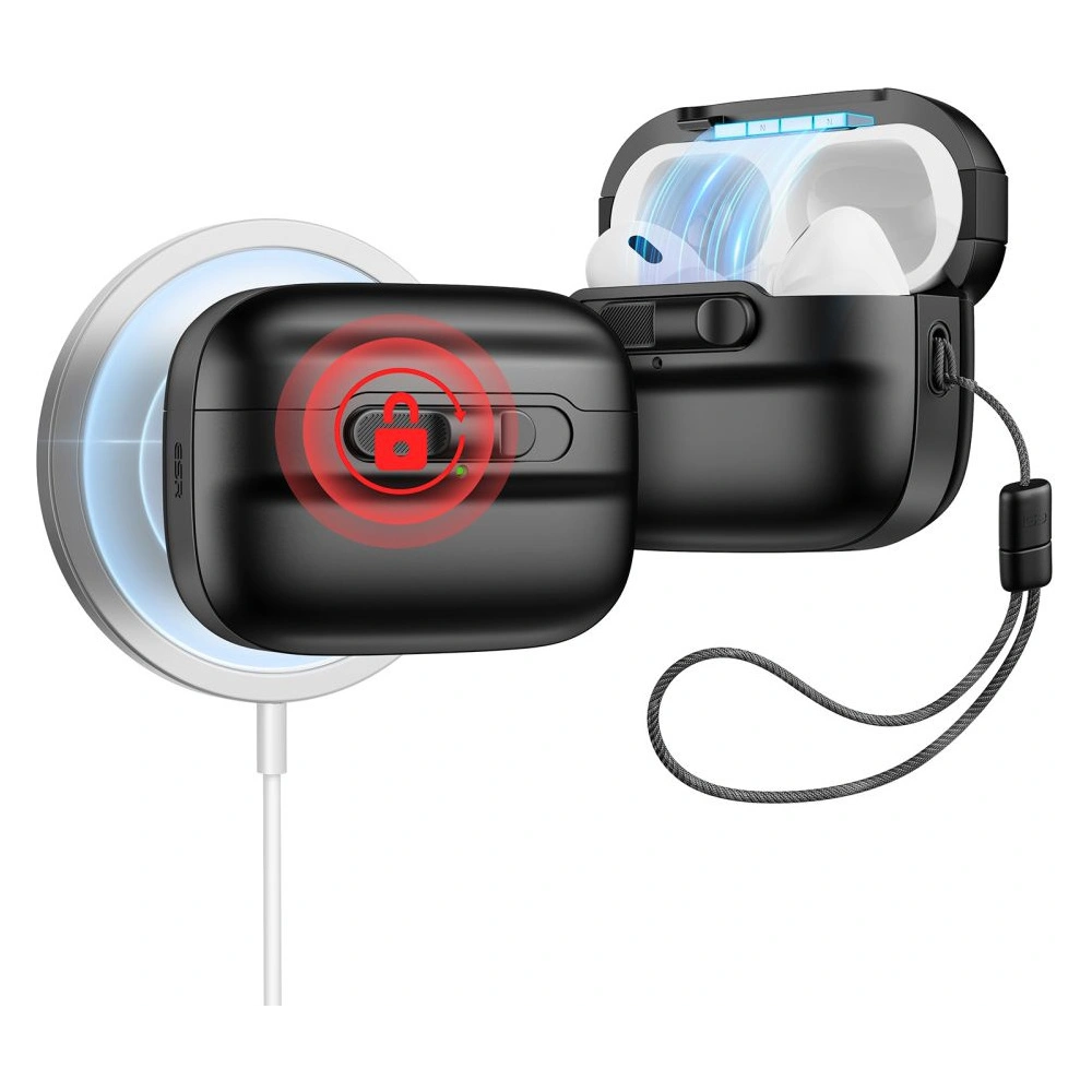 Hurtownia GSM - Etui ESR Pulse HaloLock MagSafe Apple Airpods Pro 1/2 Černé - ESR741 - {ean13} - Hurt