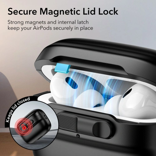 Etui ESR Pulse HaloLock MagSafe Apple Airpods Pro 1/2 Black