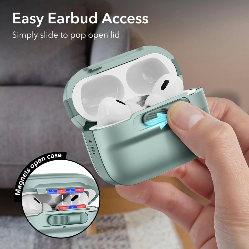 Hurtownia GSM - Etui ESR Pulse HaloLock MagSafe Apple Airpods Pro 1/2 Zelené - ESR742 - {ean13} - Hurt