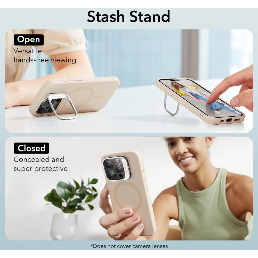 Hurtownia GSM - Etui ESR Cloud Kickstand HaloLock MagSafe Apple iPhone 15 Pro Béžová - ESR743 - {ean13} - Hurt