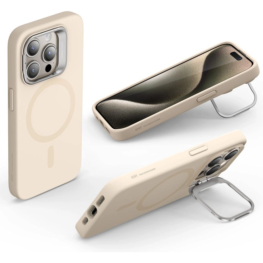 Hurtownia GSM - Etui ESR Cloud Kickstand HaloLock MagSafe Apple iPhone 15 Pro Max béžová - ESR744 - {ean13} - Hurt