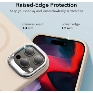 Wholesale ESR Cloud Kickstand HaloLock MagSafe Apple iPhone 15 Pro Max Beige - ESR744 - {ean13} - Hurt