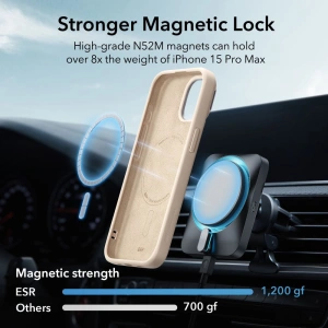 Wholesale ESR Cloud Kickstand HaloLock MagSafe Apple iPhone 15 Pro Max Beige - ESR744 - {ean13} - Hurt