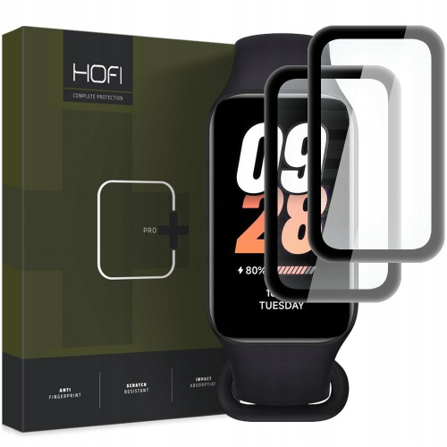 Hofi Distributor - 9319456607147 - HOFI437 - Hofi Hybrid Pro+ Xiaomi Smart Band 8 Active Black [2 PACK] - B2B homescreen
