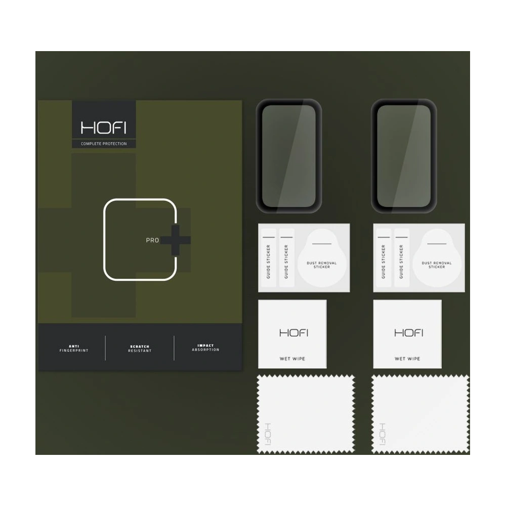 Hurtownia GSM - Hybidní sklo Hofi Hybrid Pro+ Xiaomi Smart Band 8 Active Black [2 PACK] - HOFI437 - {ean13} - Hurt